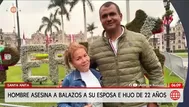 Hombre asesina a su esposa e hijo a balazos en Santa Anita