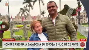 Hombre asesina a su esposa e hijo a balazos en Santa Anita. Foto y video: América Noticias