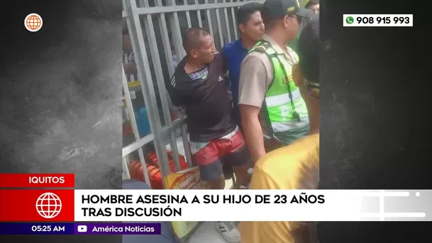 Hombre asesina a su hijo de 23 años tras discusión en Iquitos. Foto: América Noticias