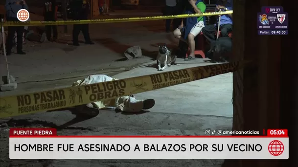 Hombre fue asesinado a balazos por su propio vecino en Puente Piedra. Foto: América Noticias Hombre fue asesinado a balazos por su propio vecino en Puente Piedra. Foto: América Noticias
