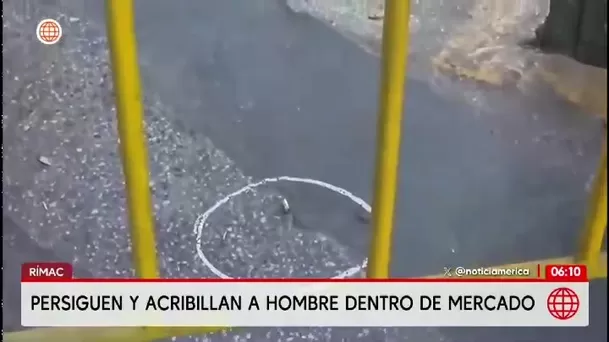 Persiguen y asesinan a hombre dentro de mercado en el Rímac/ América Noticias