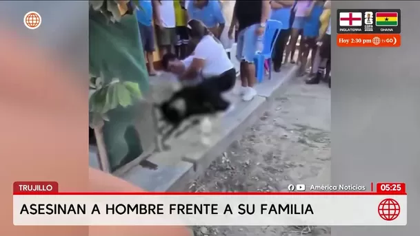 Hombre es asesinado frente a su familia en Trujillo. Foto: América Noticias Hombre es asesinado frente a su familia en Trujillo. Foto: América Noticias