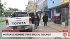 Hombre asesinado tras recibir golpiza en San Juan de Miraflores
