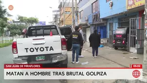 Hombre asesinado tras recibir una fuerte golpiza en San Juan de Miraflores. Foto y video: América Noticias
