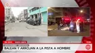 Hombre es asesinado y arrojado desde un vehículo en Santa Anita