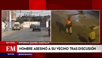 Pelea fue captada por cámara de videovigilancia.