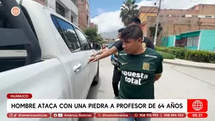 Hombre ataca con una piedra a profesor de 64 años en Huánuco. Foto y video: América Noticias