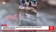 Hombre casi muere ahogado en río Huallaga durante fiesta patronal