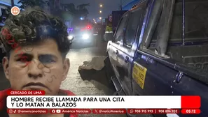 Hombre recibe llamada para una cita y lo matan a balazos en el Cercado de Lima. Foto y video: América Noticias