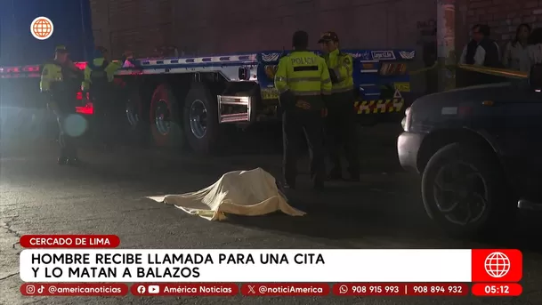 Hombre recibe llamada para una cita y lo matan a balazos en el Cercado de Lima. Foto: América Noticias