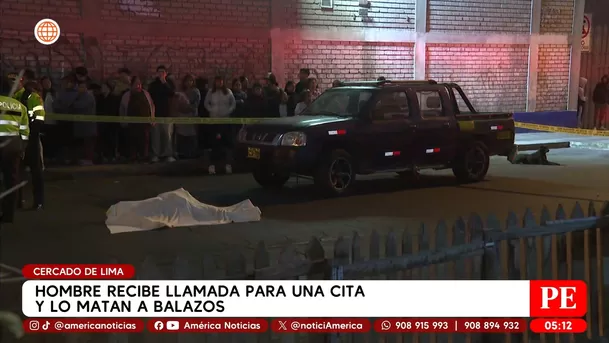 Hombre recibe llamada para una cita y lo matan a balazos en el Cercado de Lima. Foto: América Noticias