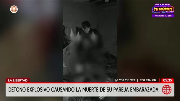 Hombre pierde los brazos tras detonar explosivo y causa la muerte de su pareja embarazada en La Libertad. Foto: América Noticias