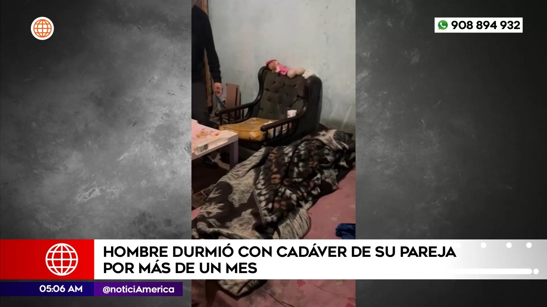 Hombre durmió con el cadáver de su pareja por más de un mes en San Miguel. Foto: América Noticias