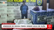 Hombre fingía vender muña y escondía droga en SJL