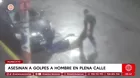 Hombre fue asesinado a golpes en plena calle de Huancayo