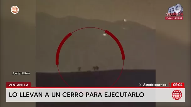 Hombre fue ejecutado en un cerro de Ventanilla. Foto: América Noticias Hombre fue ejecutado en un cerro de Ventanilla. Foto: América Noticias