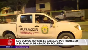 Herido de bala en Los Olivos. América Noticias