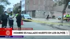 Hombre es hallado muerto en Los Olivos