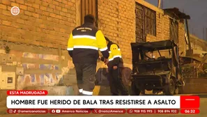 Hombre herido de bala tras resistirse a asalto en el Rímac. Foto y video: América Noticias