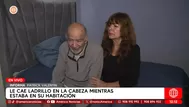 Hombre herido por ladrillo que cayó en su cabeza