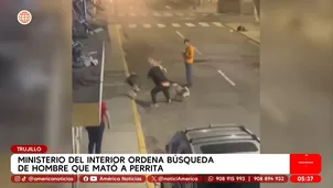 Ministerio del Interior ordena búsqueda de hombre que mató a perrita en Trujillo. Foto y video: América Noticias
