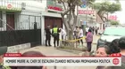 Hombre muere al caer de escalera en El Agustino