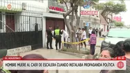 Hombre muere al caer de escalera en El Agustino