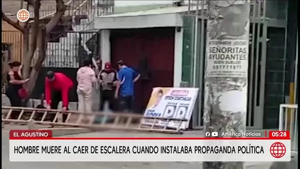 Hombre muere al caer de escalera en El Agustino. Foto: América Noticias