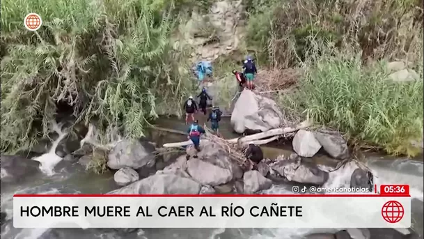 Hombre muere tras caer al río Cañete durante celebración en Lunahuaná. Foto: América Noticias
