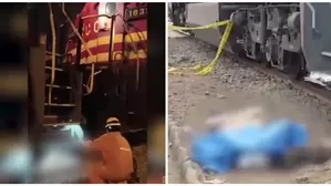 Hombre muere arrollado por tren tras dormir en vía en Chaclacayo/ América Noticias
