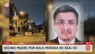Hombre muere por bala perdida durante un asalto en Comas