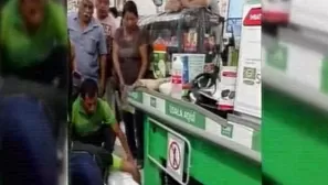 Hombre falleció en supermercado.