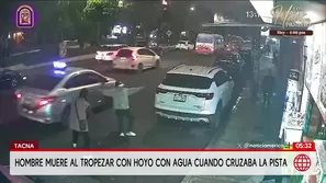 Hombre muere tras tropezar con hoyo con agua en Tacna. Foto y video: América Noticias