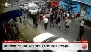 Hombre muere tras ser arrollado por combi en SMP. Foto y video: AN