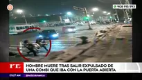 Hombre murió tras caer de combi que iba con la puerta abierta. Foto y video: América Noticias