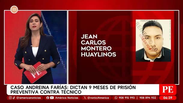 Caso Andreina Farías: Dictan 9 meses de prisión preventiva contra técnico. Foto: América Noticia
