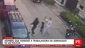 Hombre que agredió a trabajadora de Serenazgo es un policía. Foto y video: América Noticias
