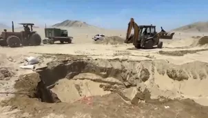 Ancash: Hombre queda atrapado tras derrumbe. Foto y video: Canal N