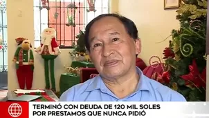 Hombre quedó endeudado por 120 mil soles por préstamos que no solicitó. Video: América