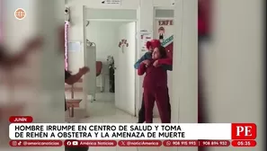 Hombre toma de rehén a obstetra en centro de salud de Andamarca. Foto y video: América Noticias