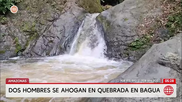 Dos hombres mueren ahogados tras aumento de caudal en quebrada de Bagua. Foto: América Noticias