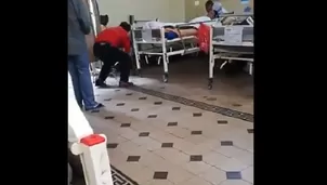 Roedor en el hospital Dos de Mayo. Video Twitter @peripateticoCR 