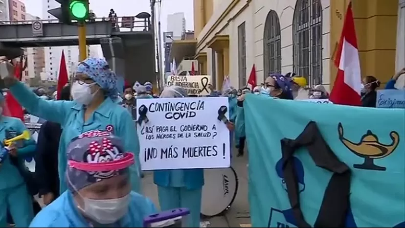Hospital del Niño: Enfermeras y personal administrativo realizan protesta 