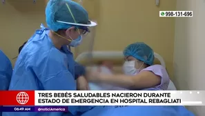 Bebés nacieron en hospital Rebagliati. América Noticias