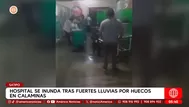 Hospital se inunda tras lluvias por huecos en calaminas en Satipo