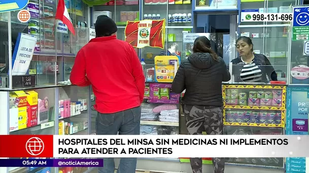 Hospitales del Minsa sin medicinas ni implementos. Foto: América Noticias Hospitales del Minsa sin medicinas ni implementos. Foto: América Noticias
