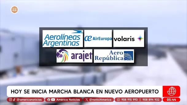 Hoy inicia marcha blanca en nuevo aeropuerto Jorge Chávez. Foto: América Noticias