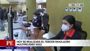 Simulacro nacional. América Noticias