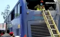 Huachipa: 30 heridos tras choque de bus contra tiendas en autopista Ramiro Prialé - Noticias de huachipa