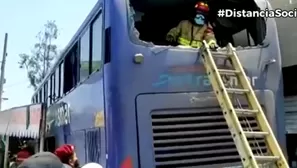 Accidente en Huachipa. Foto: captura de video Canal N.